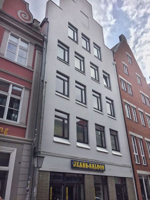 Saniertes Giebelhaus in einer vorpommerschen Altstadt